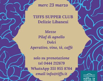Supper Club Libanese, 23 marzo 2022